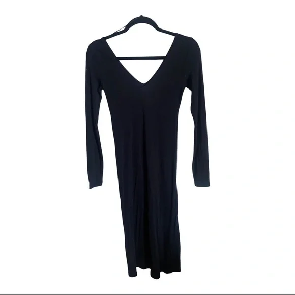 hm smocked maxi dress H&M Smocked Long Sleeve Maxi Dress - Dark Brown